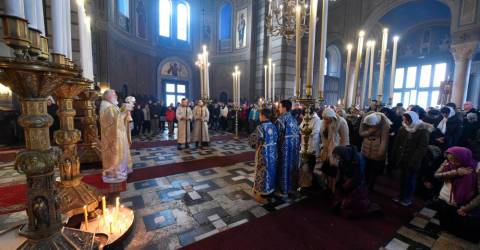 Pravoslavni verniki praznujejo božič