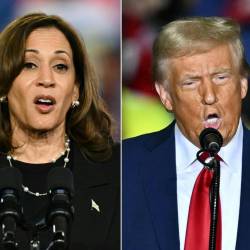 Kamala Harris in Donald Trump (ANSA)