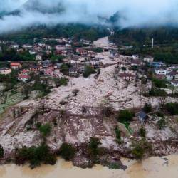 Poplave v Jablanici (ANSA)