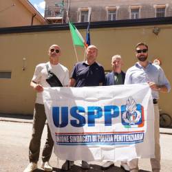 Predstavniki zveze USPP v Barzellinijevi ulici (BUMBACA)