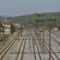 Tračnice pri odseku Nabrežina Postaja (ARHIV)