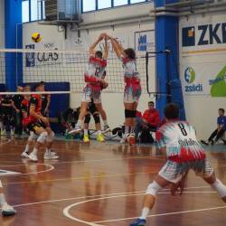 SloVolley na današnji tekmi proti Trevisu (BUMBACA)