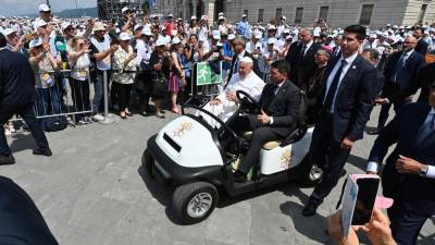 Za papeža Frančiška so okrepili varnost (FOTODAMJ@N)