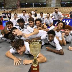 Košarkarji Real Madrida so še tretjič zapored osvojili pokal za prvo mesto (FOTODAMJ@N)