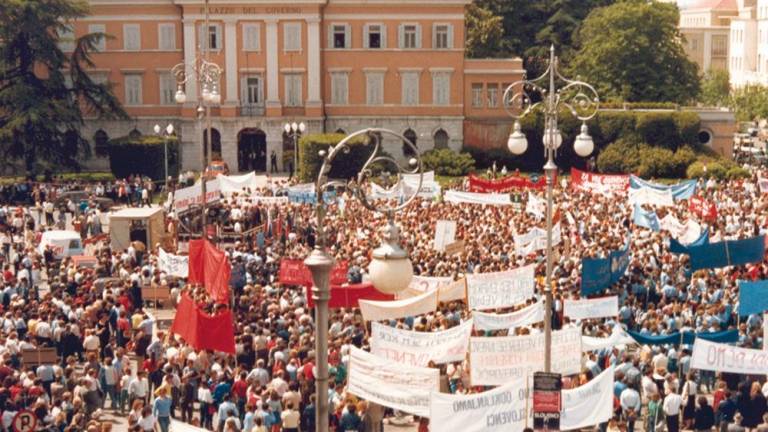 Pred 40 leti na Travniku enoten in množičen shod Slovencev v Italiji