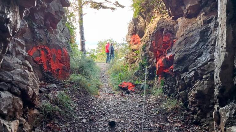 Vandali pomazali zgodovinske bunkerje na Opčinah