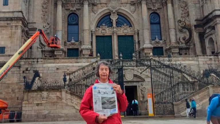 S Primorskim dnevnikom je bila pot na Camino de Santiago lažja<i> (Slavica Barič)</i>