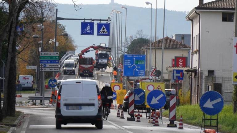 V Gorici in Štandrežu prometni kolaps