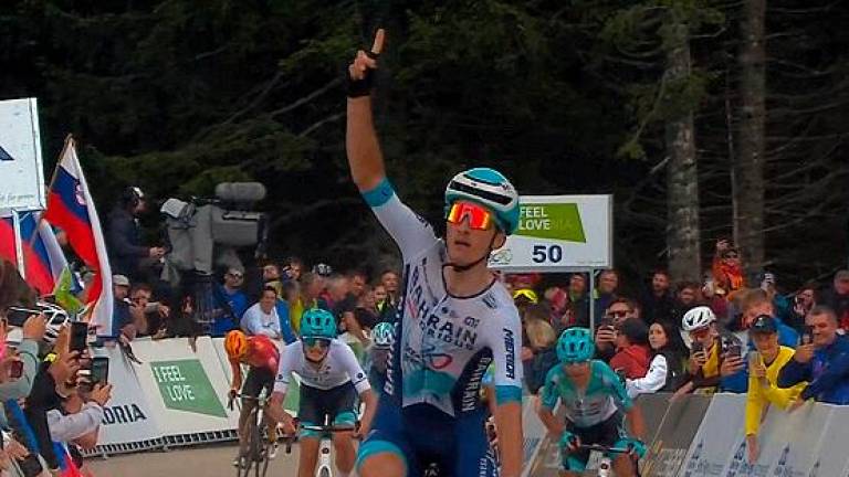 Španski kolesar Pello Bilbao prvi na vrhu Krvavca