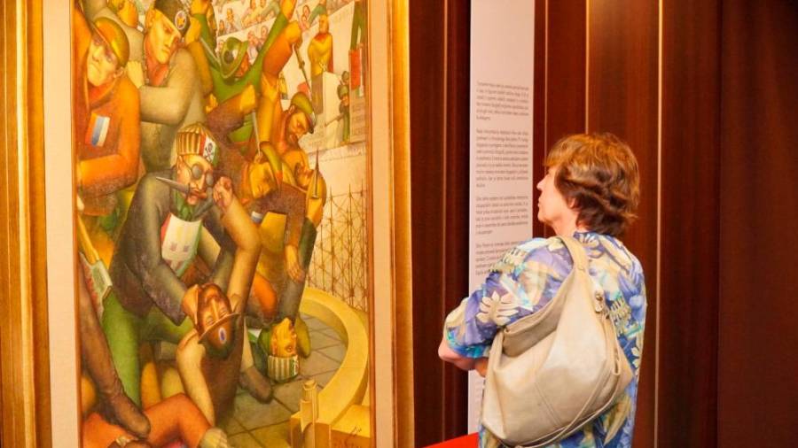 Odprtje razstave Kruha in iger: Slikarstvo Toneta Kralja 1941-1945 v goriškem Kulturnem domu (BUMBACA)