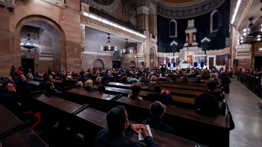 Svečanost v tržaški sinagogi v spomin na žrtve »prvega pogroma 21. stoletja« (LUCA TEDESCHI/FOTODAMJ@N)