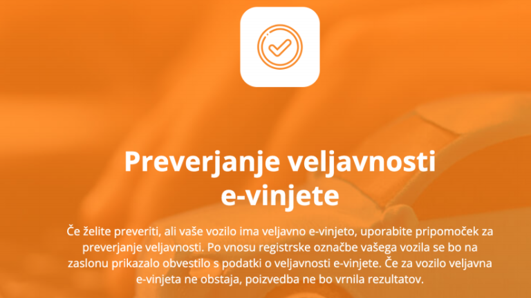 Veljavnost slovenskih vinjet lahko zdaj preverjamo po spletu